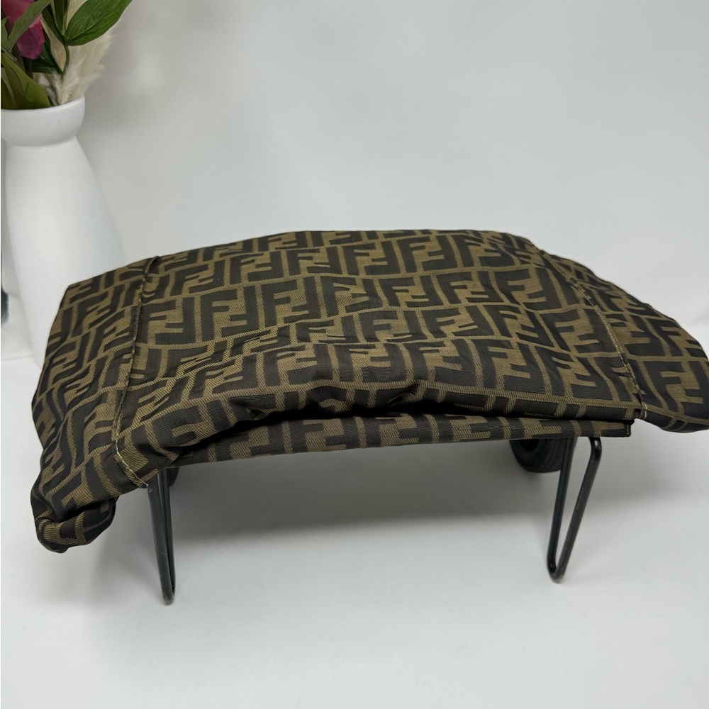 💯Authentic Vintage Fendi Zucca Jacquard Rolling Trolley Bag - Picture 10 of 10
